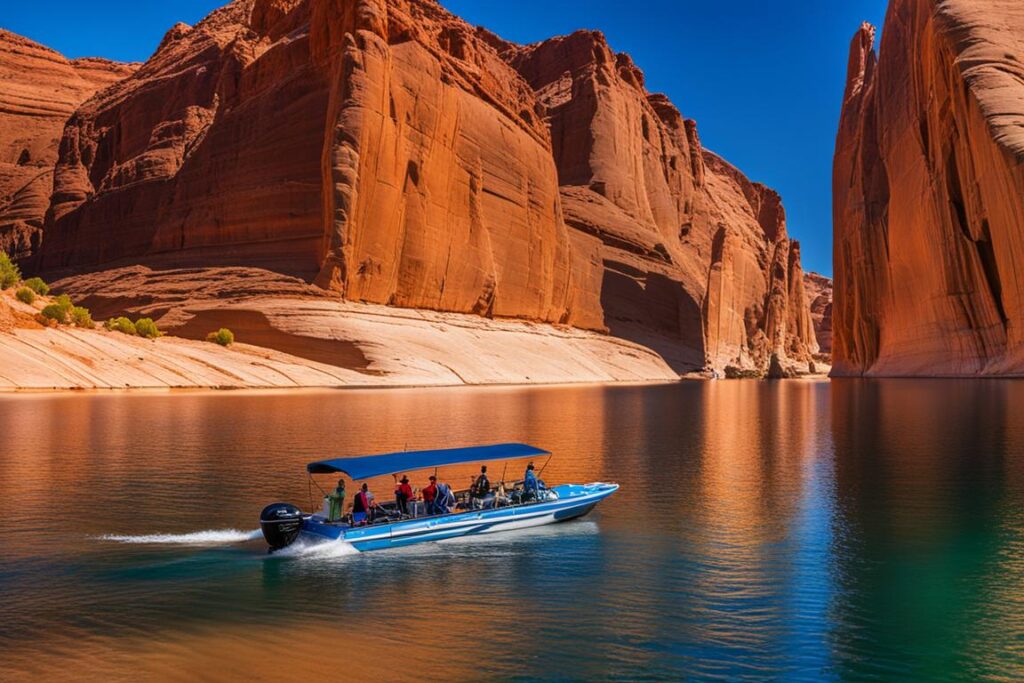 boating on Lake Powell