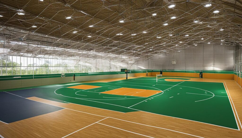 sports netting curtain systems