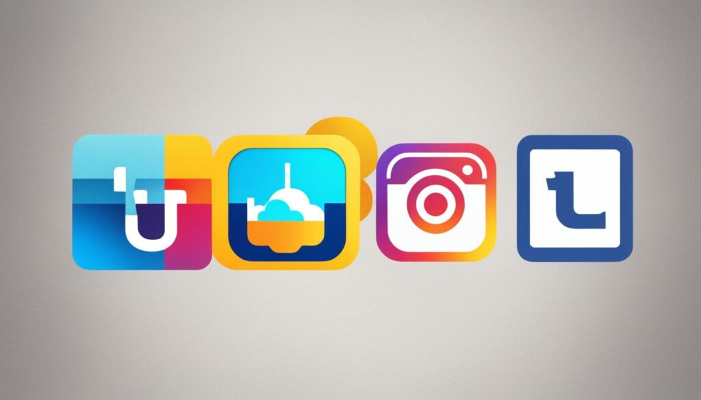 Instagram, Facebook, Twitter, and YouTube logos