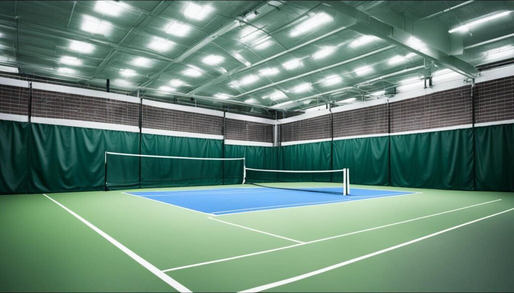 indoor tennis court