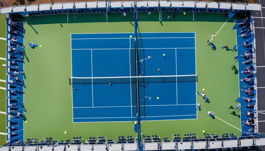 tennis court layout