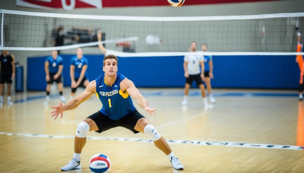 indoor volleyball passing technique