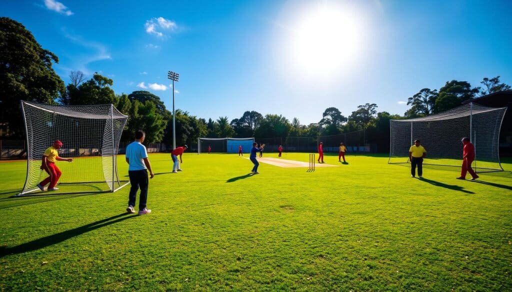 cricket match practice